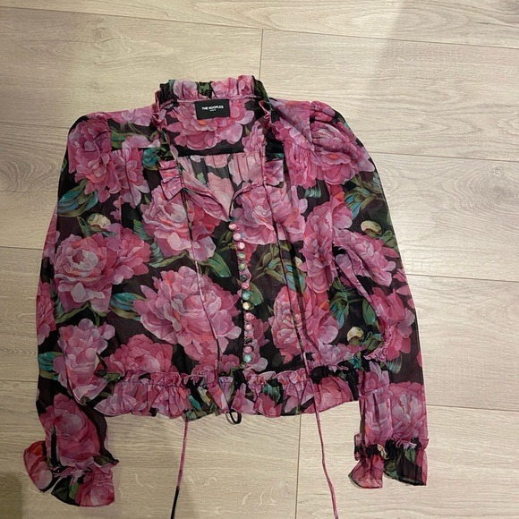 The kooples floral blouse with button details XS - Picture 3 of 4